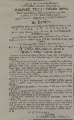welford for sale bath chronicle and weekly gazette thursday 28 april 1881