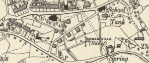 1904 map of Combe Down - Belmont area