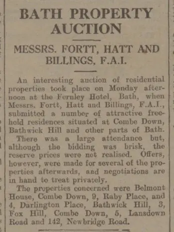 belmont house fails to sell bath chronicle and weekly gazette saturday 17 april 1937