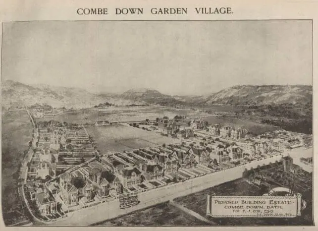 combe down garden village plan bath chronicle and weekly gazette saturday 24 march 1923