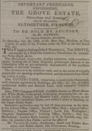 francis hawkes advert from 1830 bath chronicle and weekly gazette thursday 28 october 1830