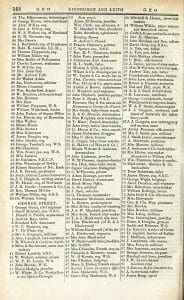 George Cruickshank Hosier - Scottish Post Office Directory 1841 - 42