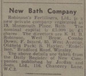Keith Harry Brian Robinson at West Brow - Bath Chronicle and Weekly Gazette - Saturday 3 July 1948