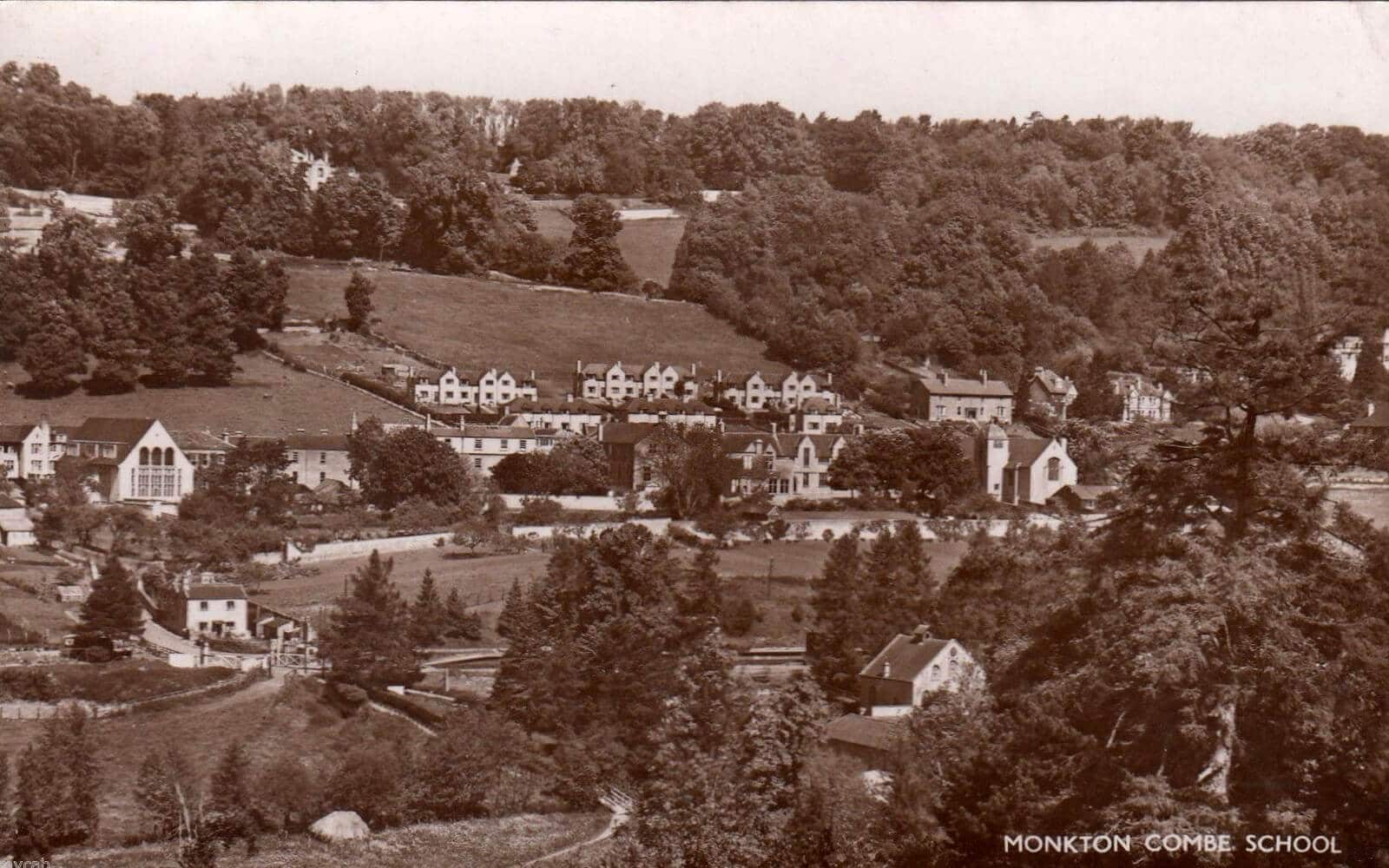 Old postcard of Monkton Combe school