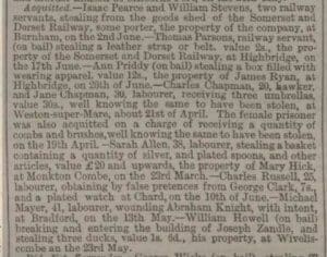 Sarah Allen acquitted - Bath Chronicle and Weekly Gazette - Thursday 8 July 1869