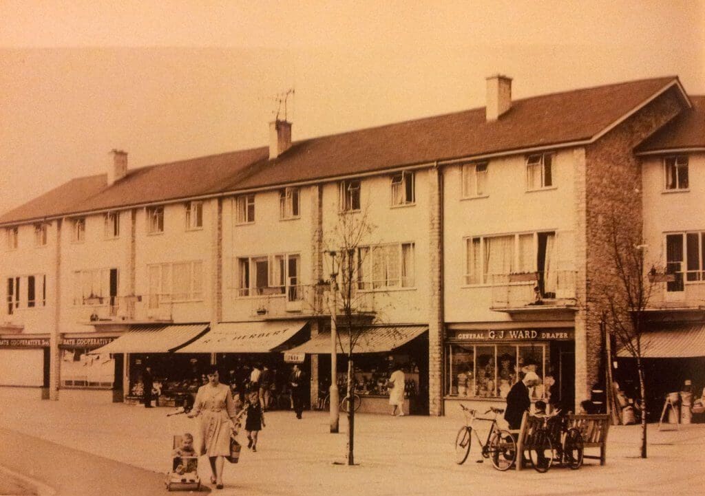 Foxhill shops, Combe Down, 1950s