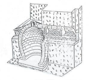 Sketch of subterranean chamber