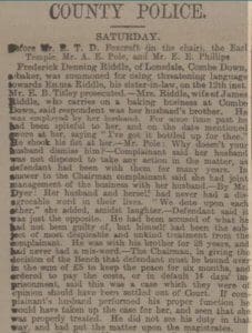 Frederick Denning Riddle - Bath Chronicle and Weekly Gazette - Thursday 26 May 1898