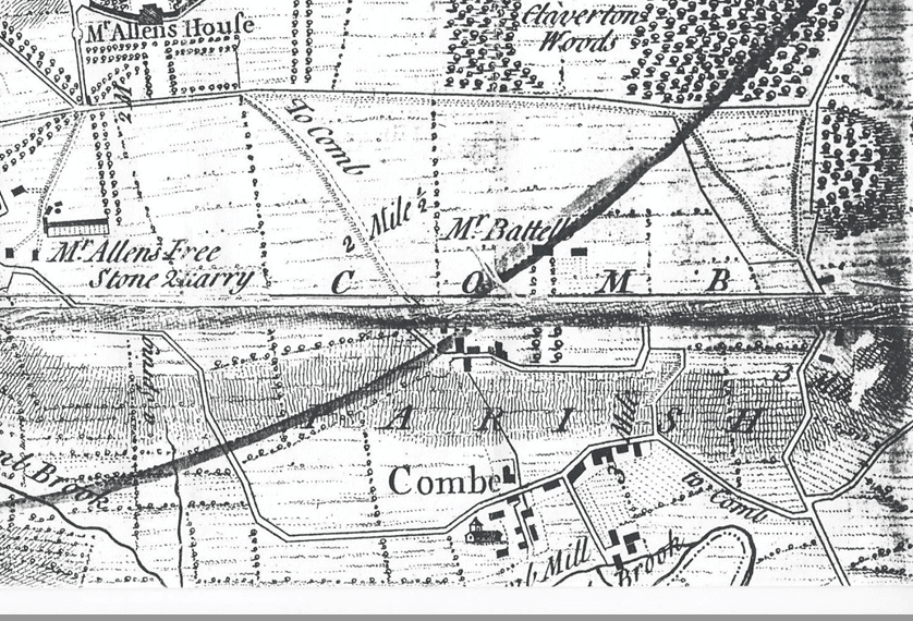 Detail from Thorpe's map of 1742
