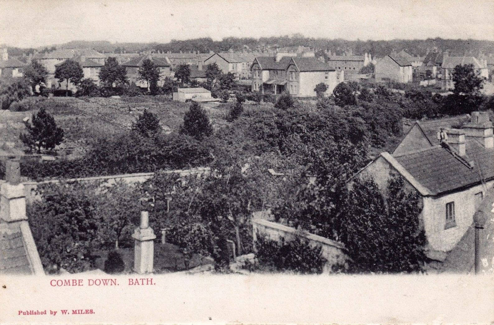 View across Williamstowe, Combe Down, early 1900s