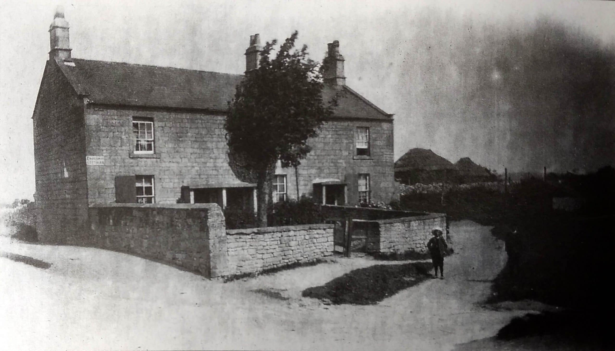 Crossway cottages, Entry Hill, Combe Down, about 1906