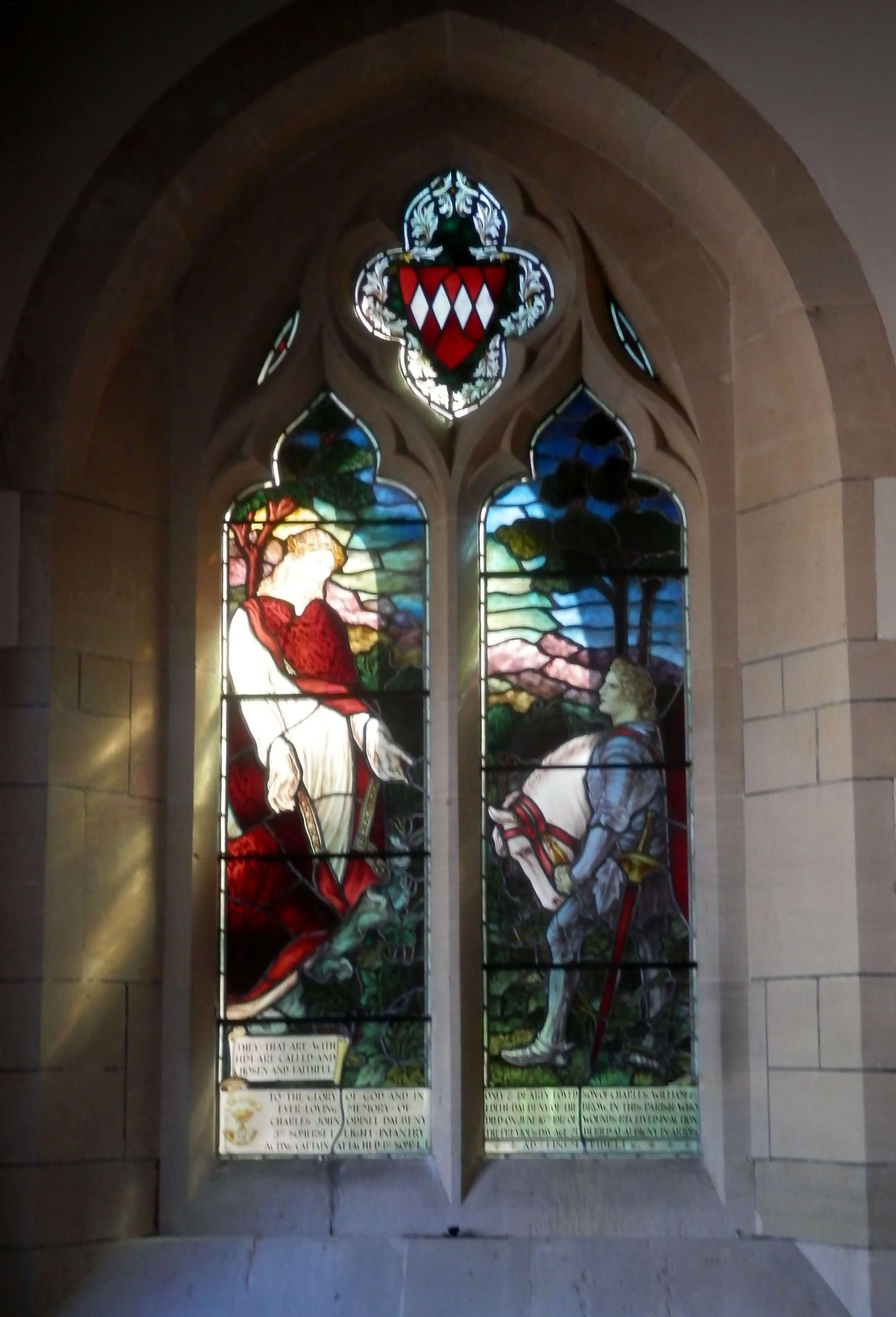 holy trinity church memorial window for capt charles john odinel daubeney 1895 1917