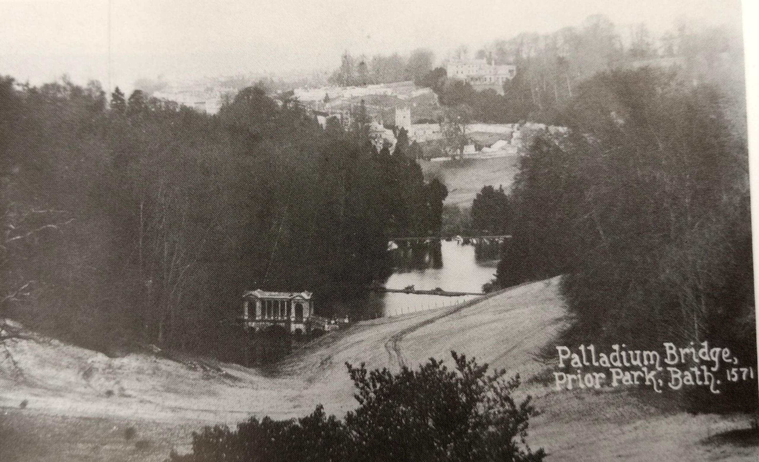 Palladian bridge at Prior Park about 1912