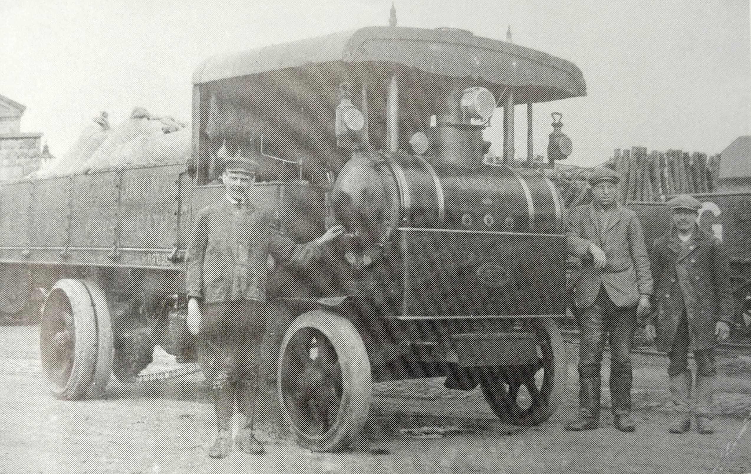 Steam delivery lorry for Fullers earth factory at Tucking mill about 1910
