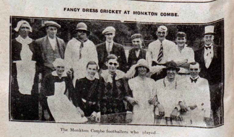 Fancy dress cricket at Monkton Combe - Bath Chronicle and Weekly Gazette - Saturday 28 August 1926