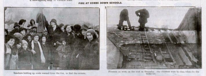 Fire at Combe Down schools - Bath Chronicle and Weekly Gazette - Saturday 5 December 1925