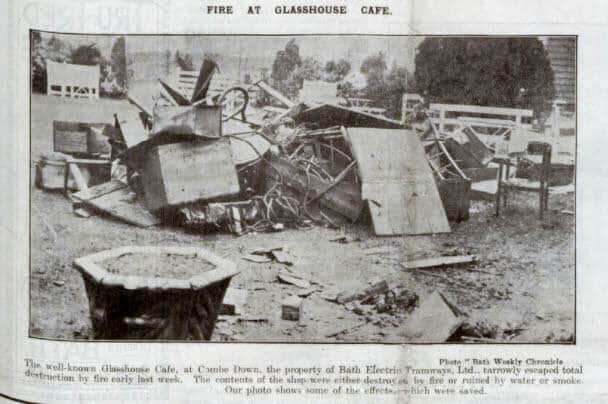 Fire at Glasshouse Cafe - Bath Chronicle and Weekly Gazette - Saturday 13 December 1919