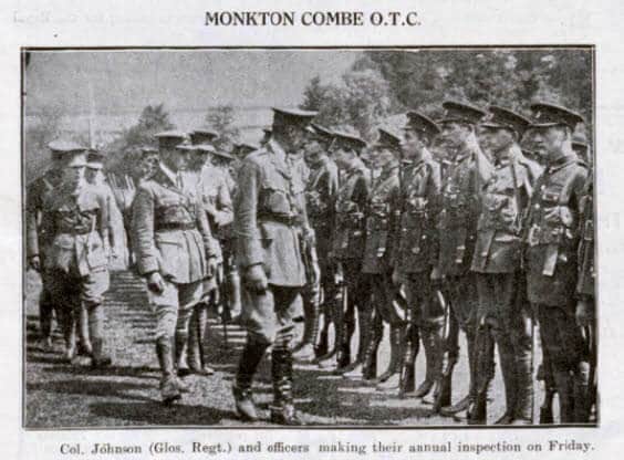 Monkton Combe OTC inspection - Bath Chronicle and Weekly Gazette - Saturday 13 June 1925