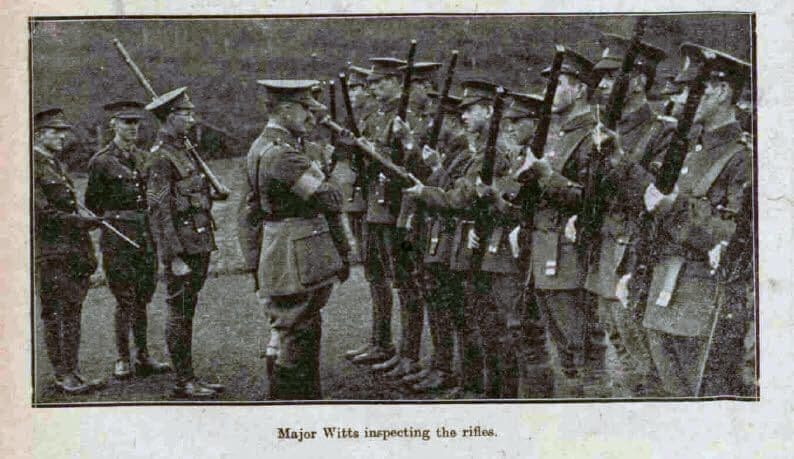 Monkton Combe school OTC rifle inspection - Bath Chronicle and Weekly Gazette - Saturday 5 June 1926