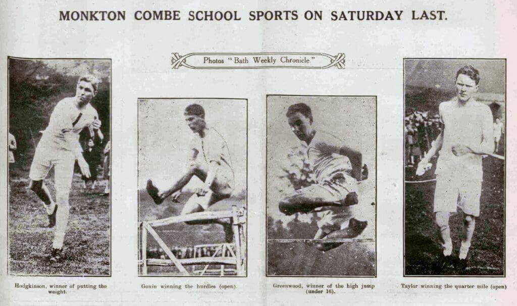 Monkton Combe school sports - Bath Chronicle and Weekly Gazette - Saturday 12 May 1923