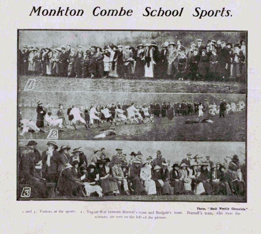 Monkton Combe school sports - Bath Chronicle and Weekly Gazette - Saturday 4 April 1914