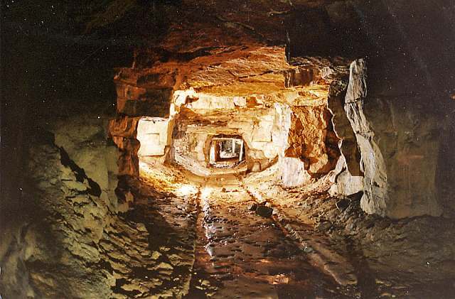 main passage in firs quarry combe down