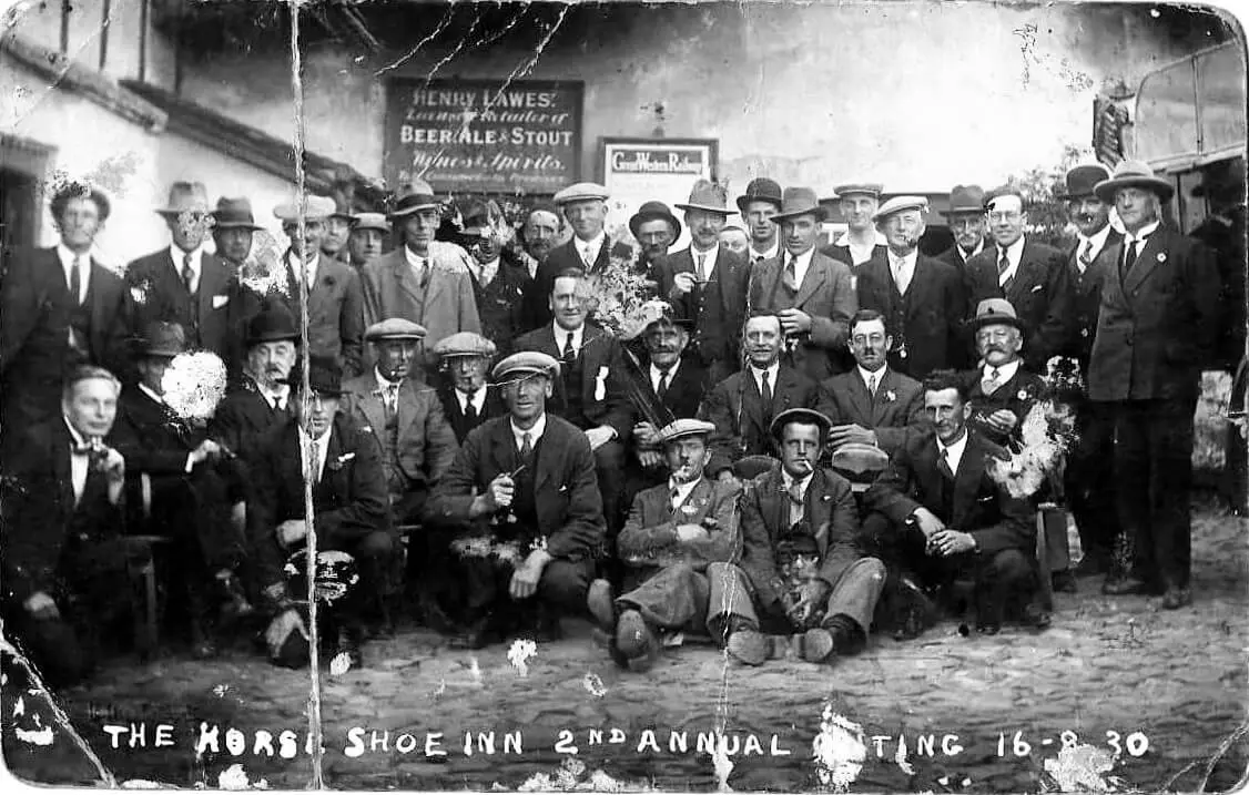 the horseshoe inn combe down 2nd annual outing 16 august 1930