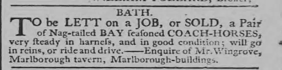 wingrove marlborough tavern coach horses bath chronicle and weekly gazette thursday 2 may 1793