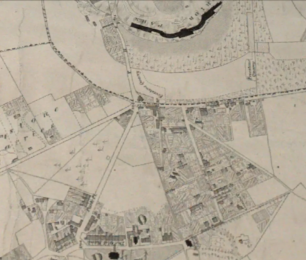 detail from cotterell map of 1852