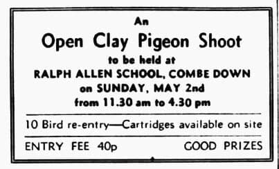 Clay Pigeon shoot - Somerset Standard - Friday 30 April 1971