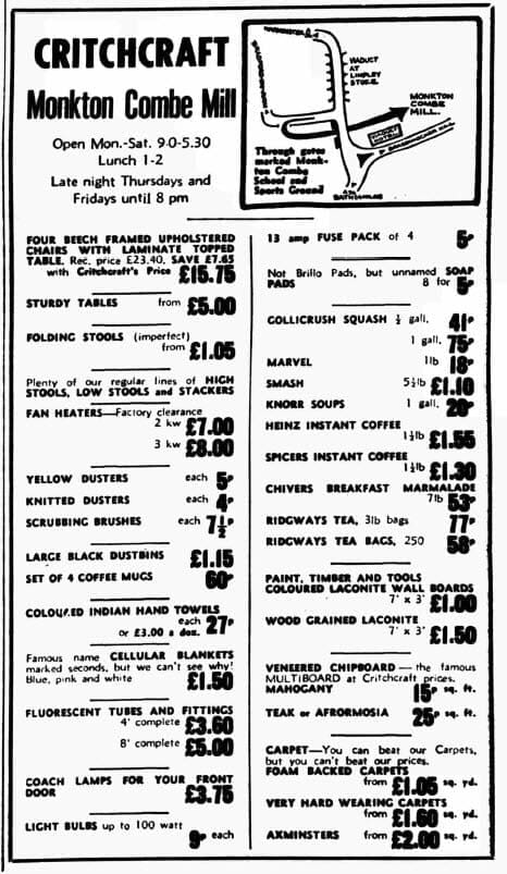 Critchcraft - Somerset Standard - Friday 27 August 1971