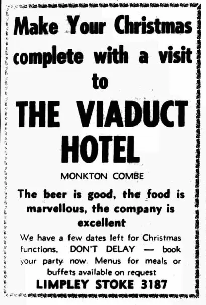 the viaduct hotel somerset standard friday 24 november 1972