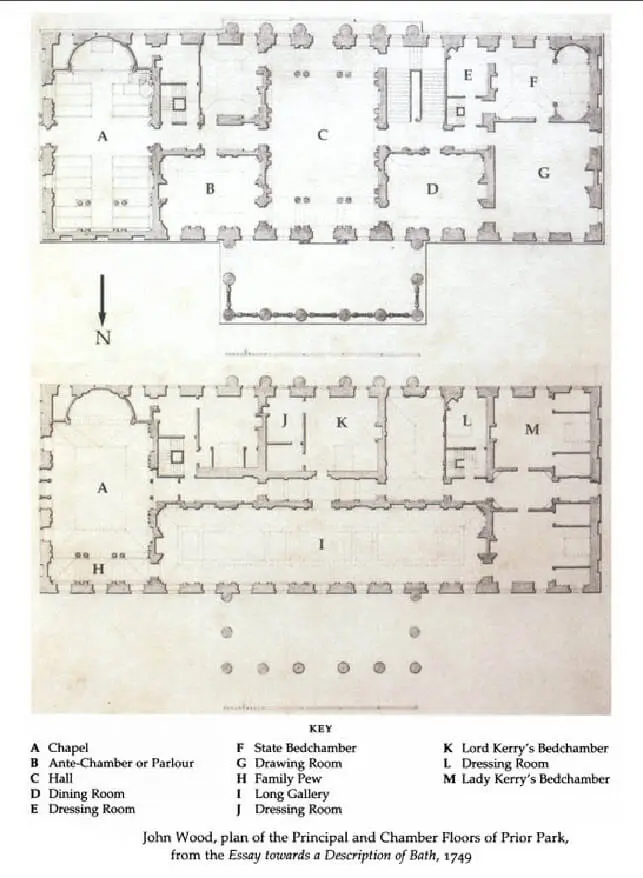 layout of prior park