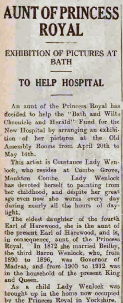 lady wenlock bath chronicle and weekly gazette saturday 16 april 1932