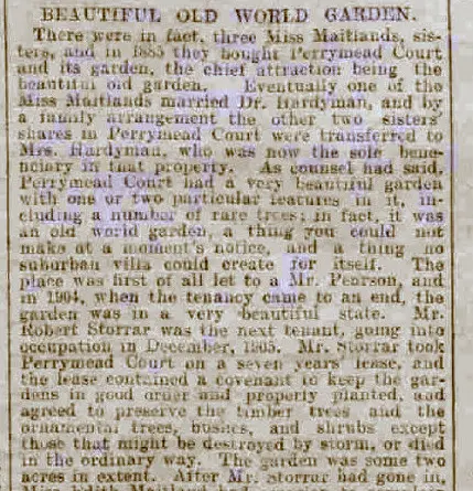 perrymead court bath chronicle and weekly gazette saturday 18 november 1911