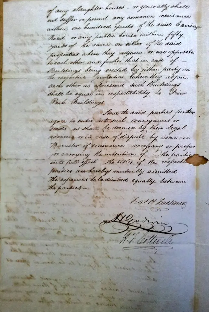 letter about widening and opening carriage drive in 1828 page 2 686x1024